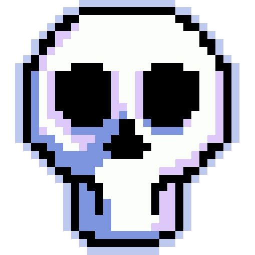 Skull at the top of the screen